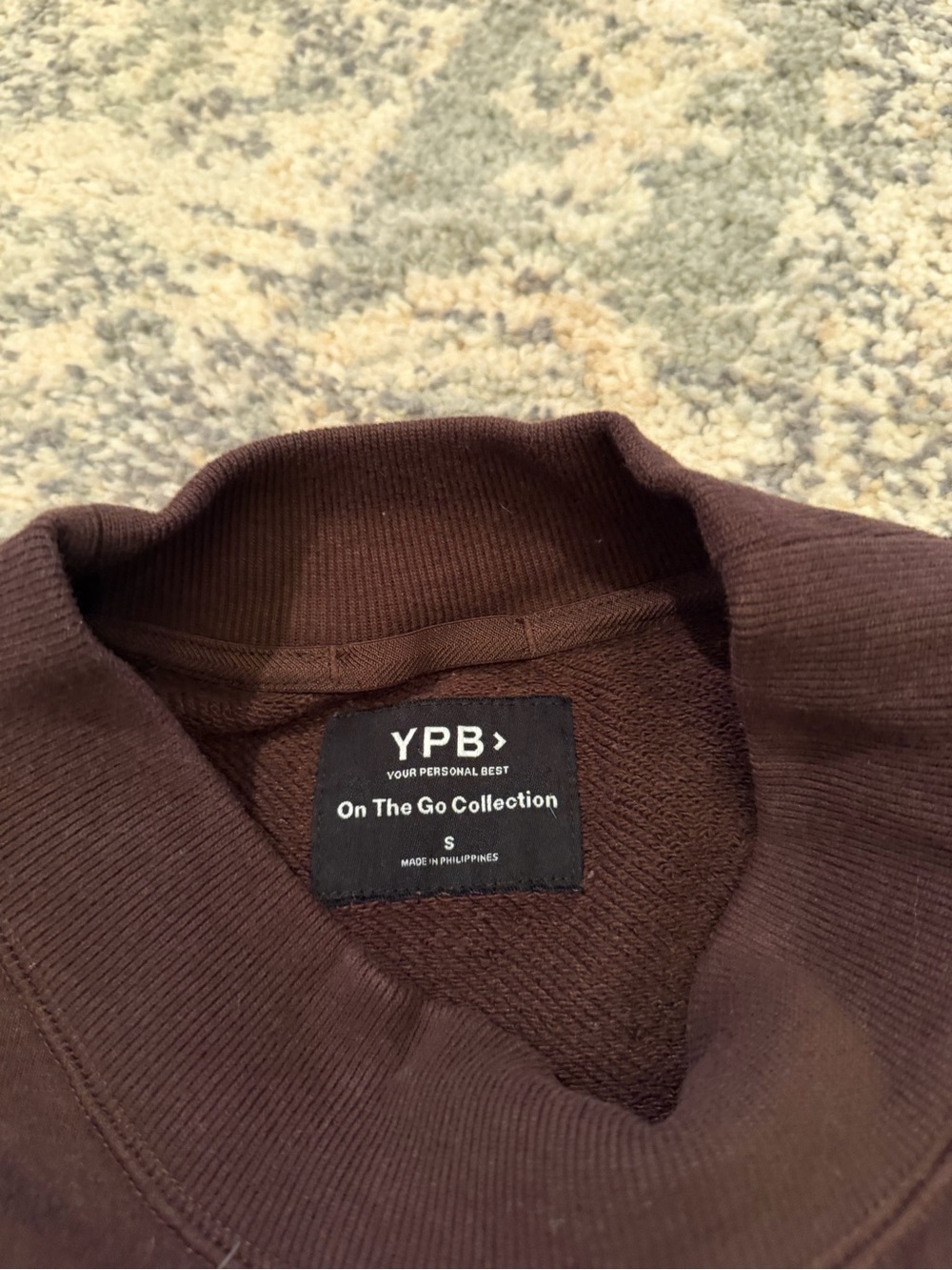 Abercrombie & Fitch Dark Brown Relaxed Crew Sweatshirt - Picture 3 of 3